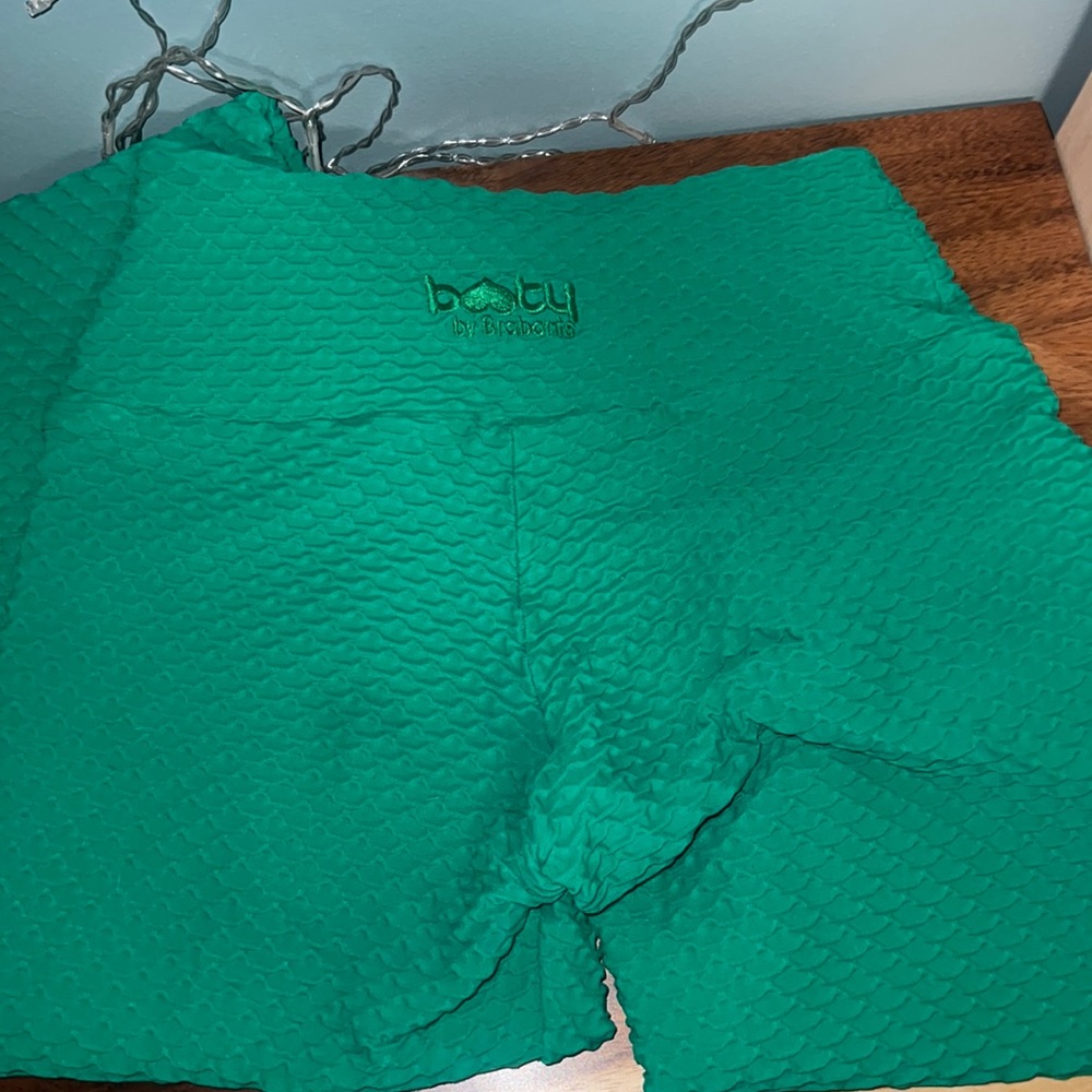 Green Croco Skin BBB Leggings